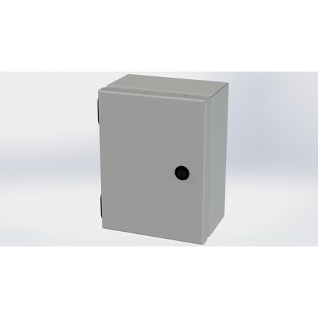 Saginaw Control & Engineering 1/4 Turn Latch Electrical Enclosures, 8 in H, 4 in D, 6 in W, NEMA 3R, 4, 12, 13, Carbon Steel SCE-806ELJ